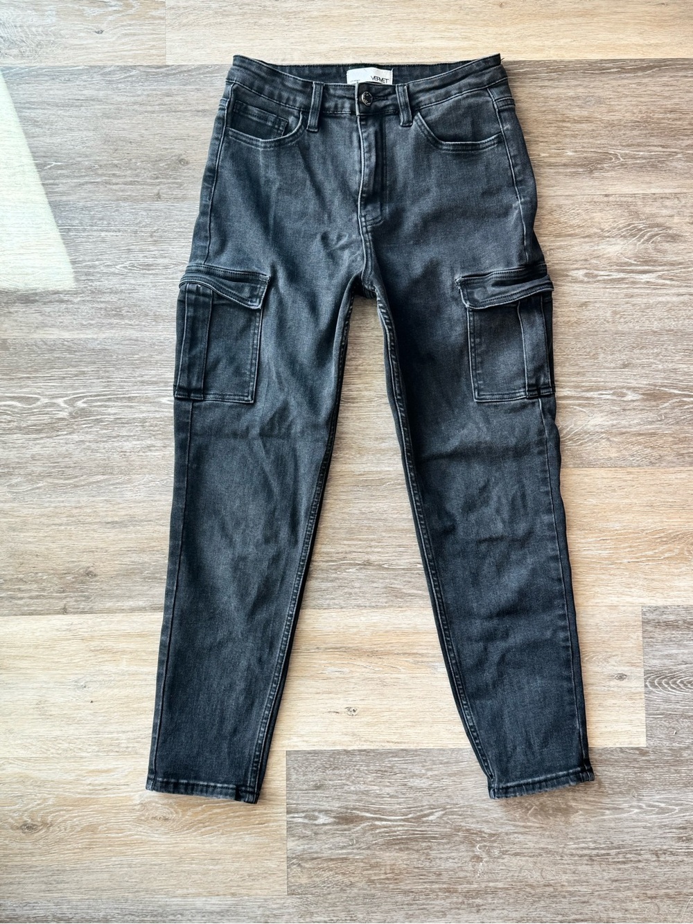 Vervet Black Cargo Jeans | Utility | Y2K | Streetwear | Size 27
